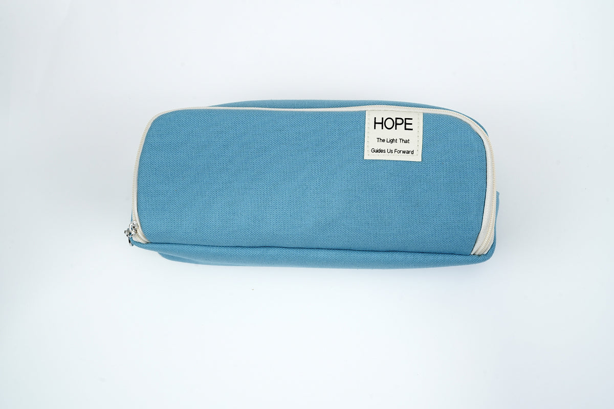Tri-zip Organizer Pouch - Teal Blue