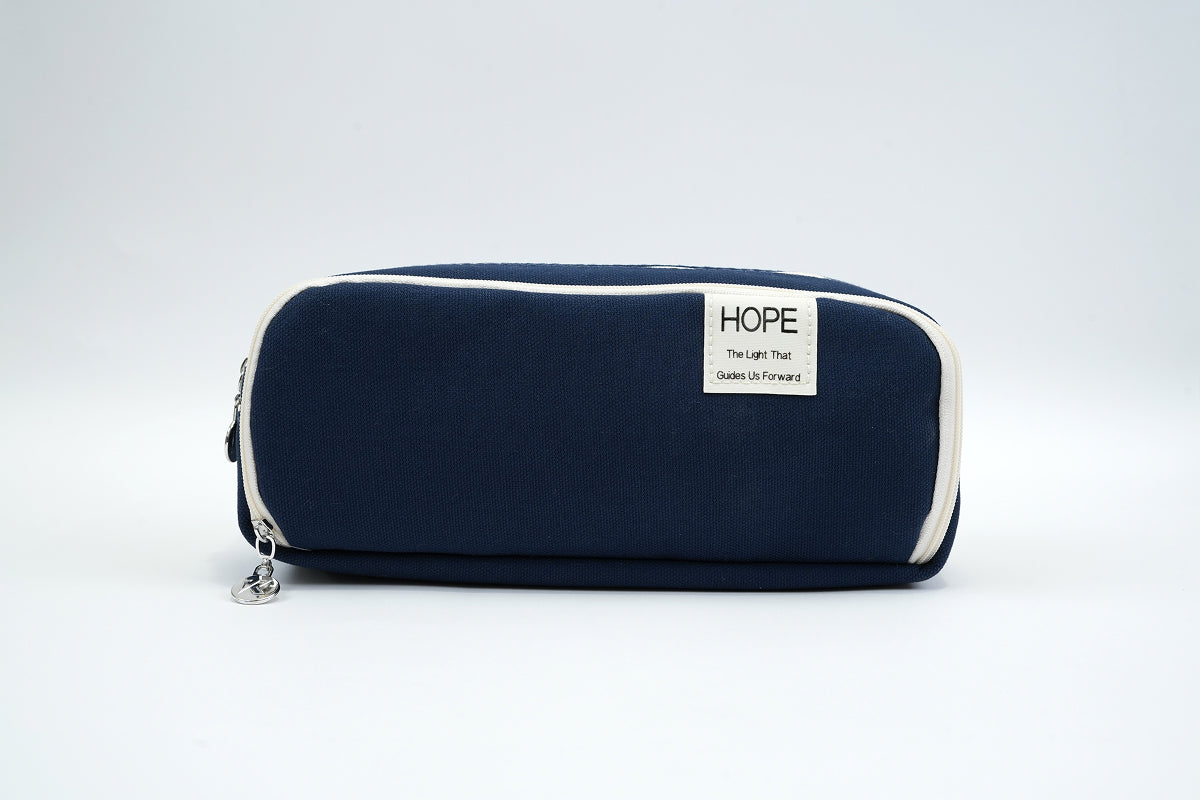 Tri-zip Organizer Pouch - Dark Blue