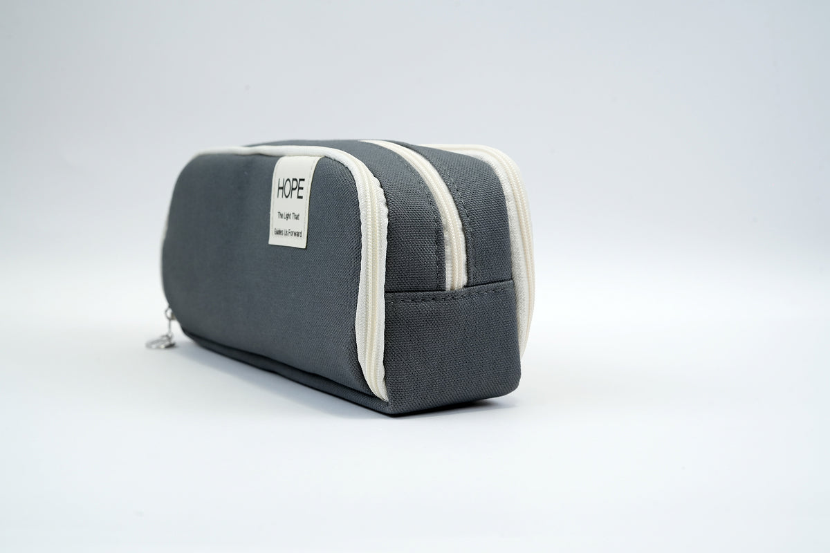 Tri-zip Organizer Pouch - Grey