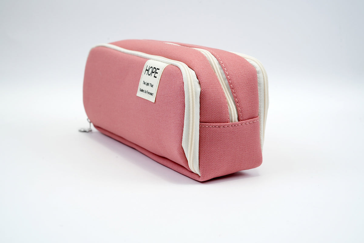 Tri-zip Organizer Pouch - Peach