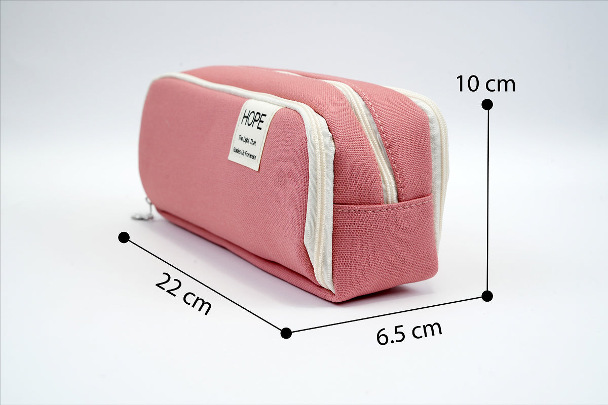 Tri-zip Organizer Pouch - Peach
