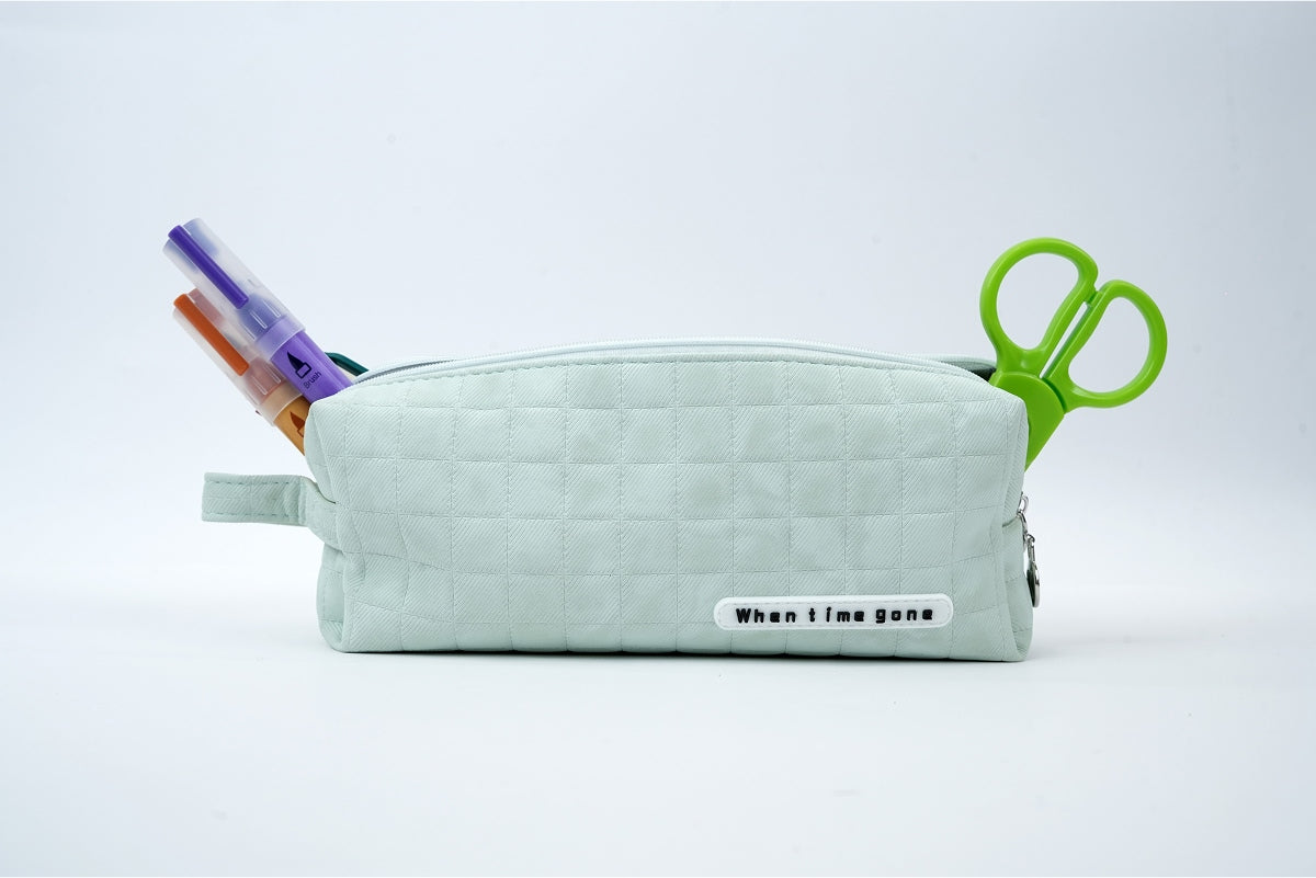 Squarestich Pouch - Mint Green