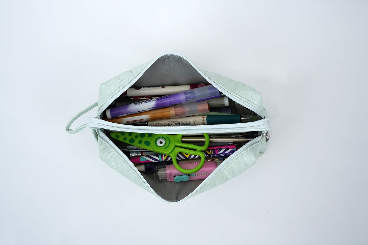 Squarestich Pouch - Mint Green