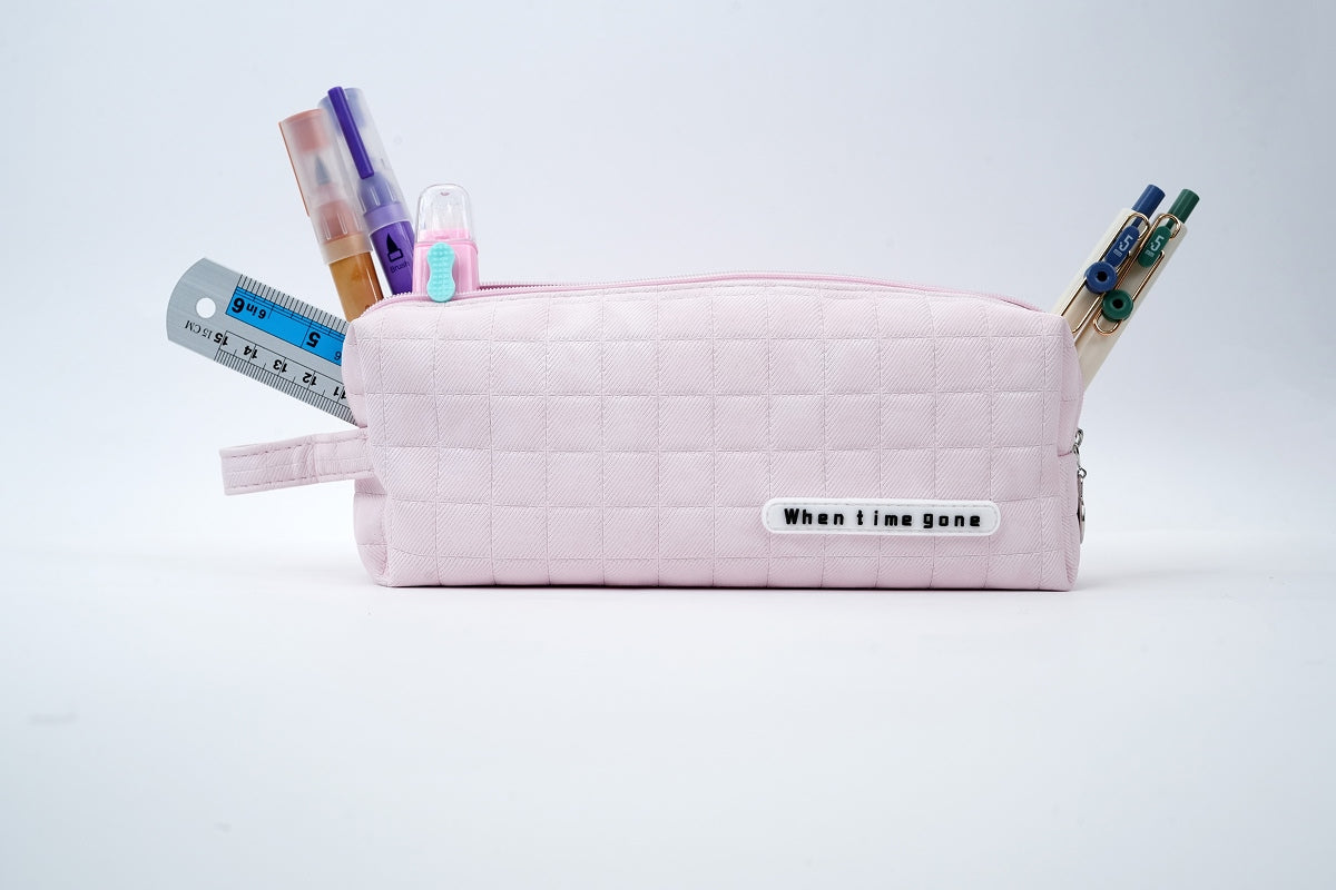 Squarestich Pouch - Pink
