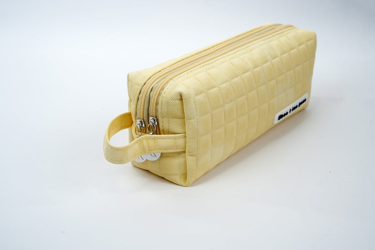 Squarestich Pouch - Light Yellow