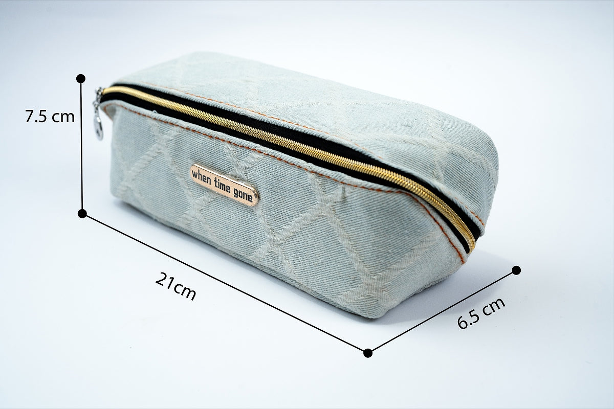 Denim Pouch - Light Grey
