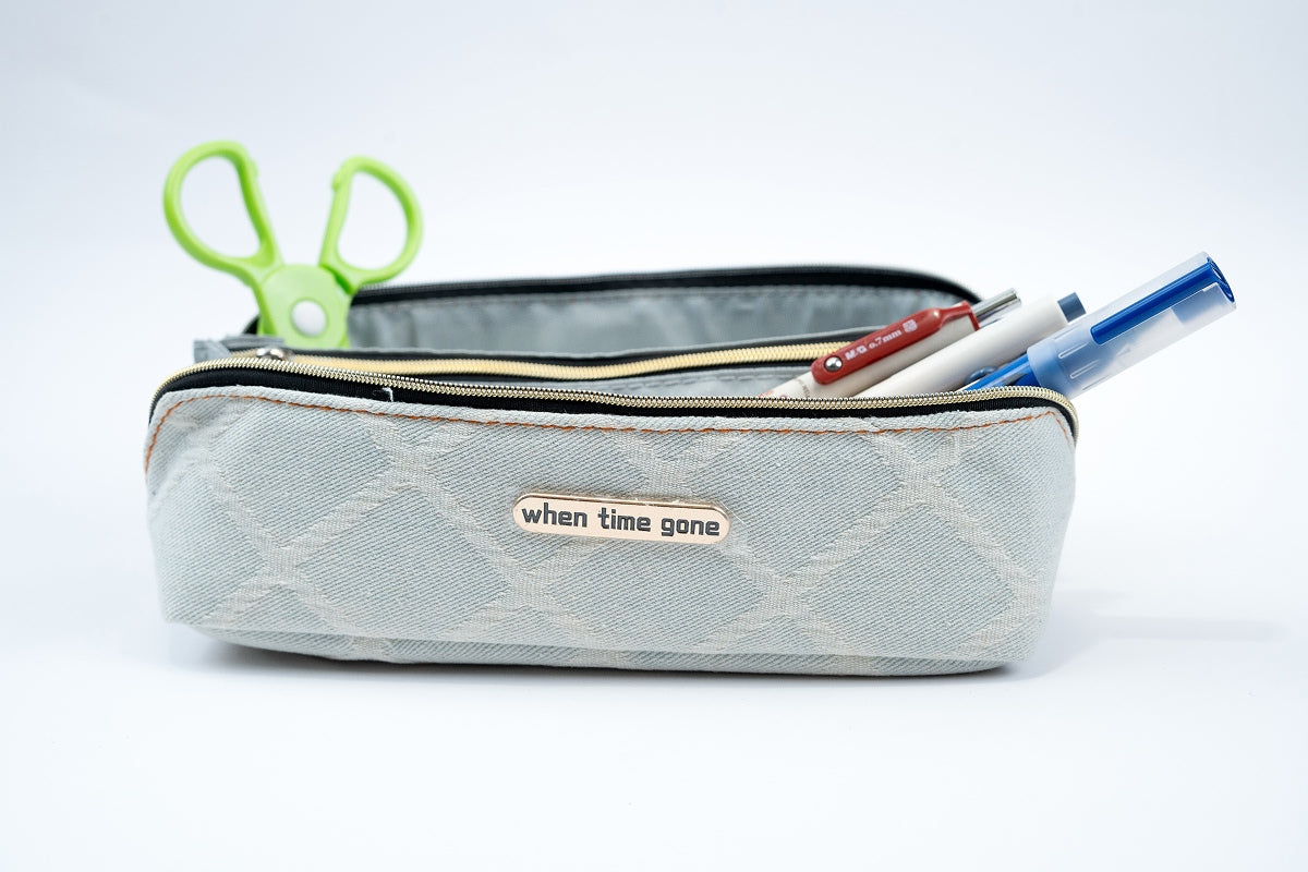 Denim Pouch - Light Grey