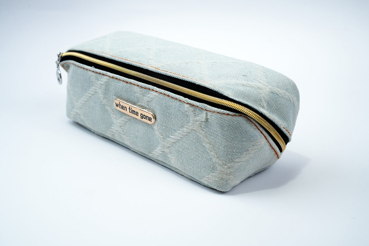 Denim Pouch - Light Grey