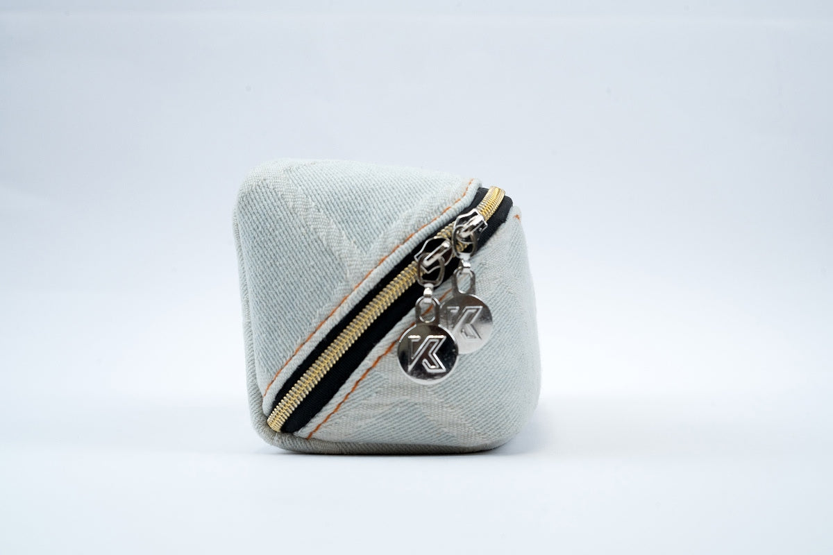 Denim Pouch - Light Grey