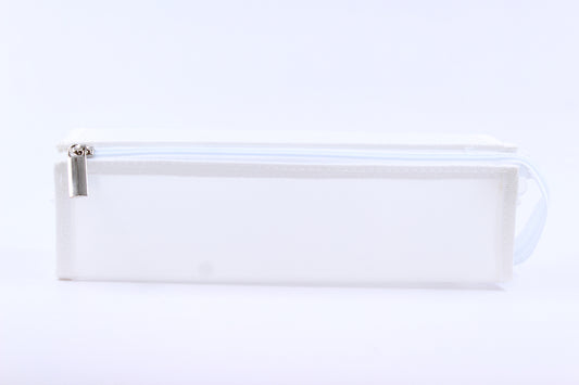 White Zip Nest Pencil Pouch