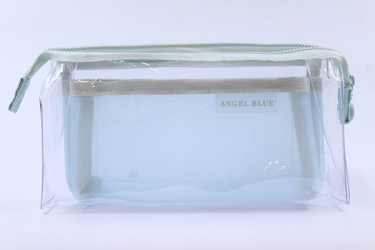 Clear and Cute Pouch - Blue