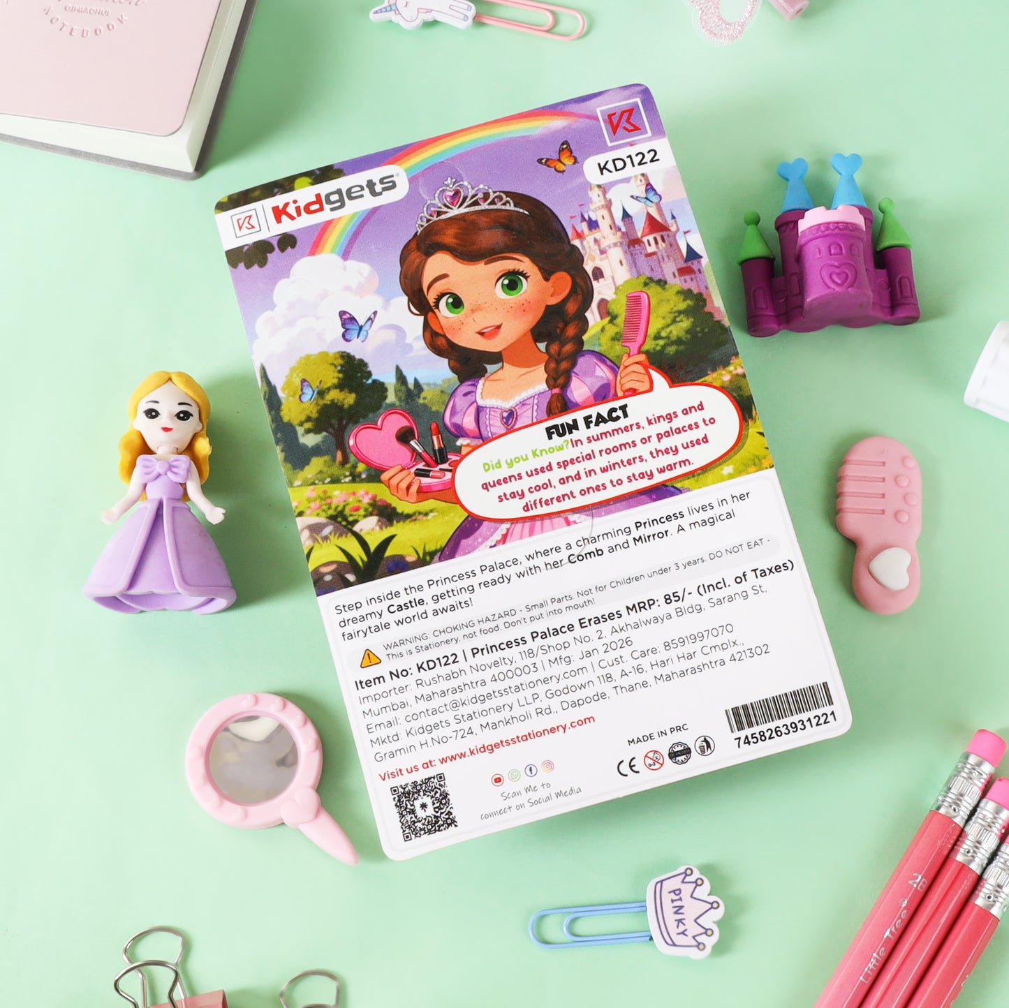 Kidgets 122 - Princess Palace Erasers