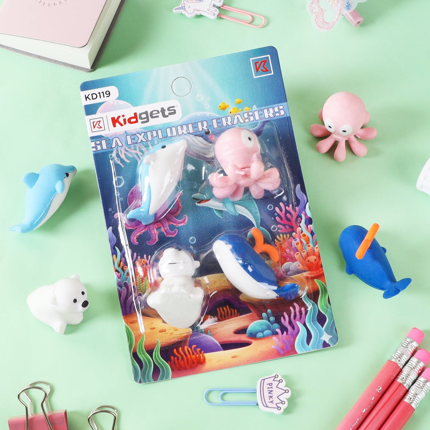 Kidgets 119 - Sea Explorer Erasers