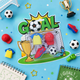 Kidgets Goal Kick Erasers - KD214