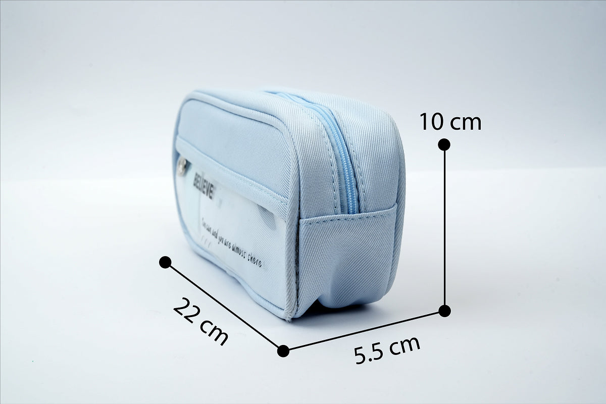 Clearview Organizer Pouch - Light Blue