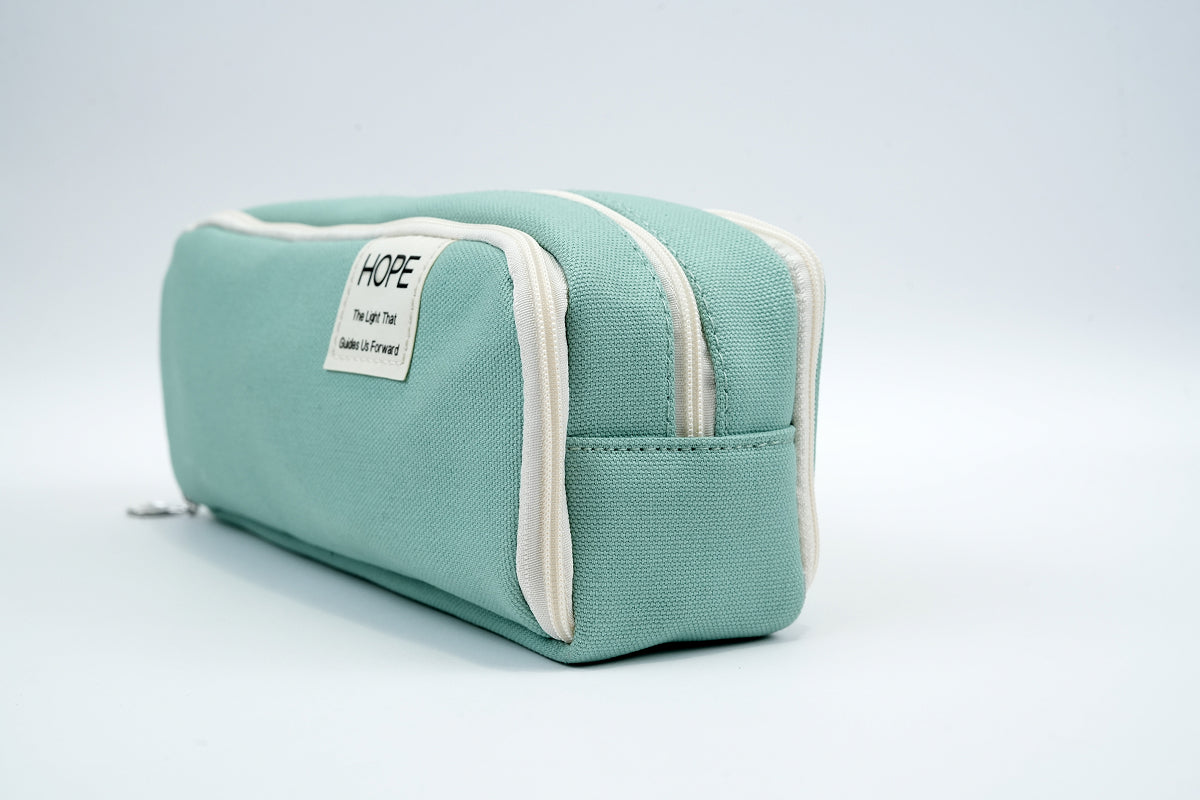 Tri-zip Organizer Pouch - Mint Green