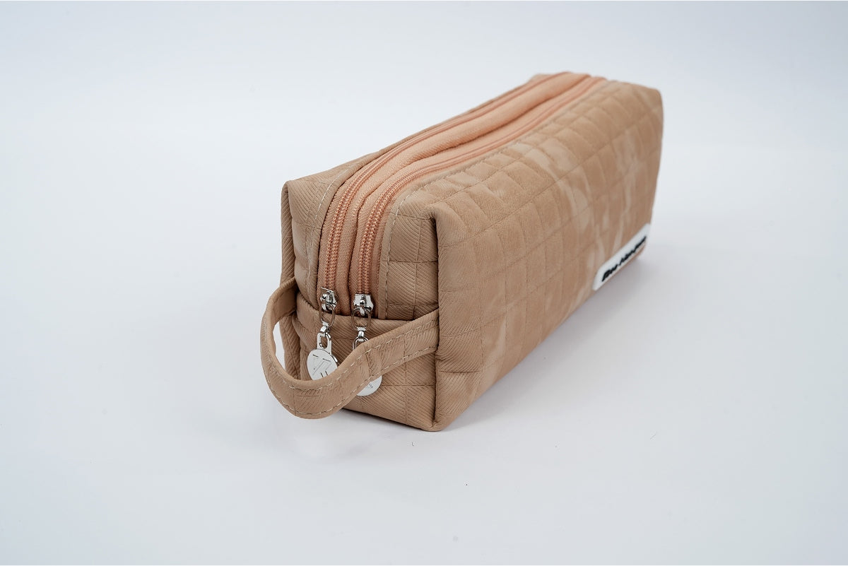Squarestich Pouch - Light Brown