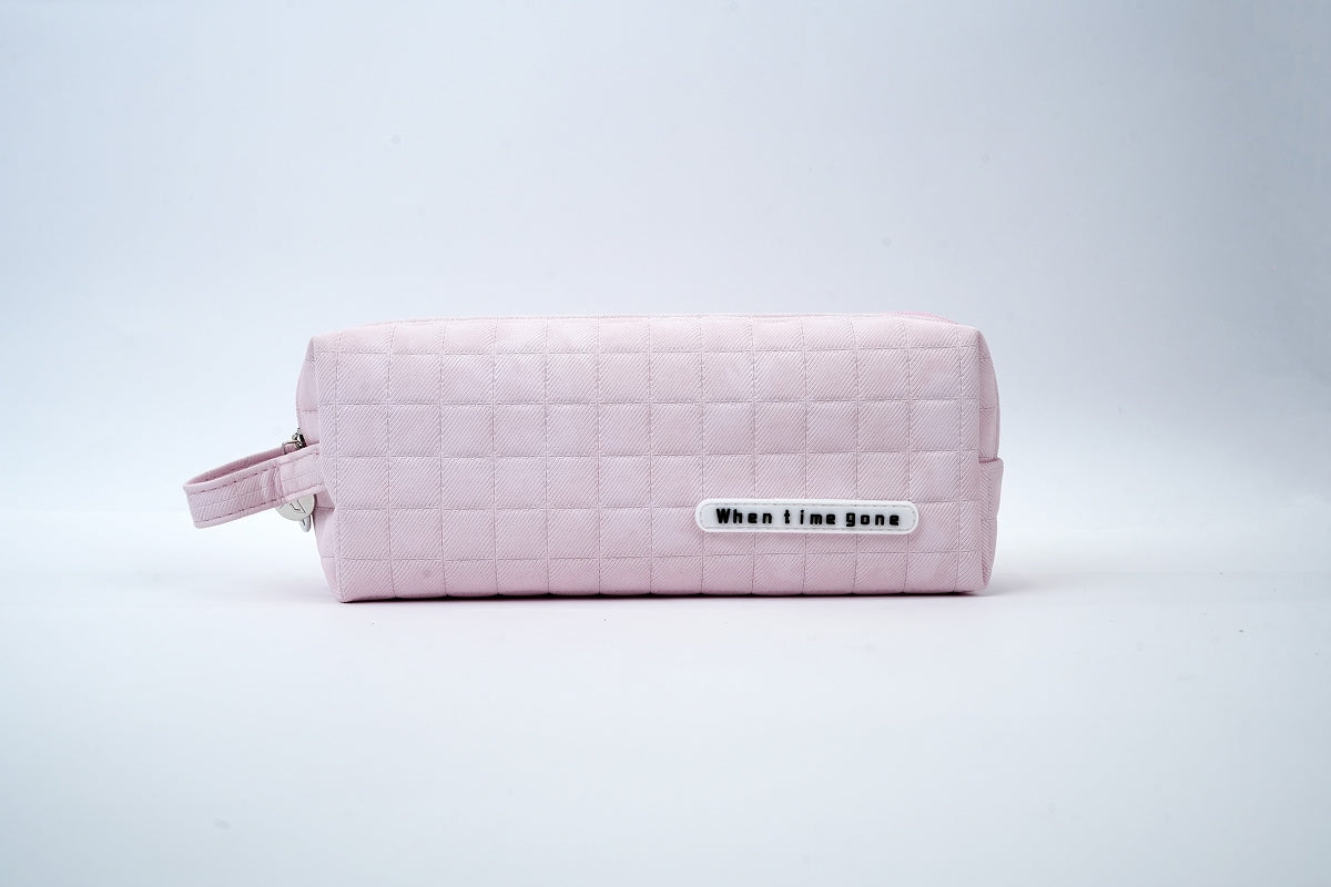 Squarestich Pouch - Pink