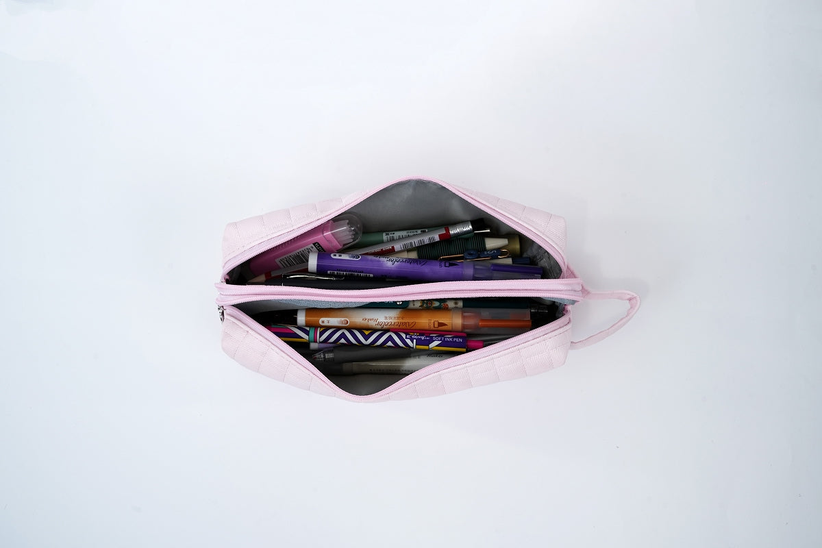 Squarestich Pouch - Pink