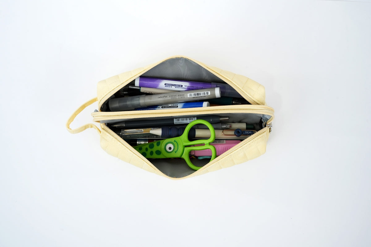 Squarestich Pouch - Light Yellow