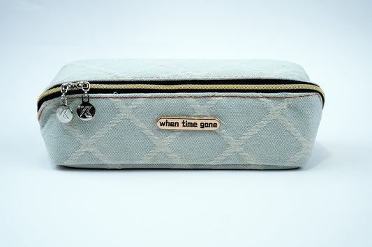 Denim Pouch - Light Grey