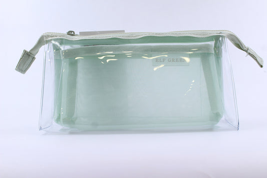 Clear and Cute Pouch - Green
