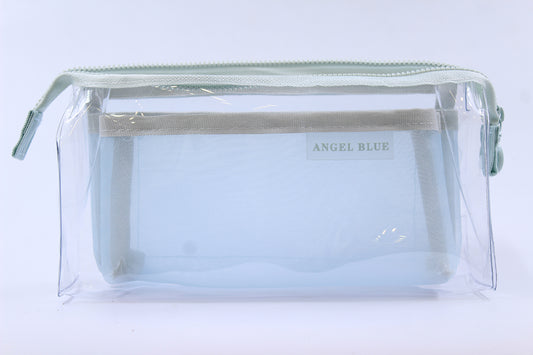 Clear and Cute Pouch - Blue
