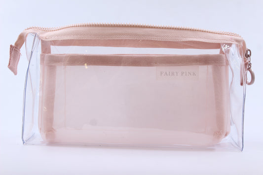 Clear and Cute Pouch - Pink